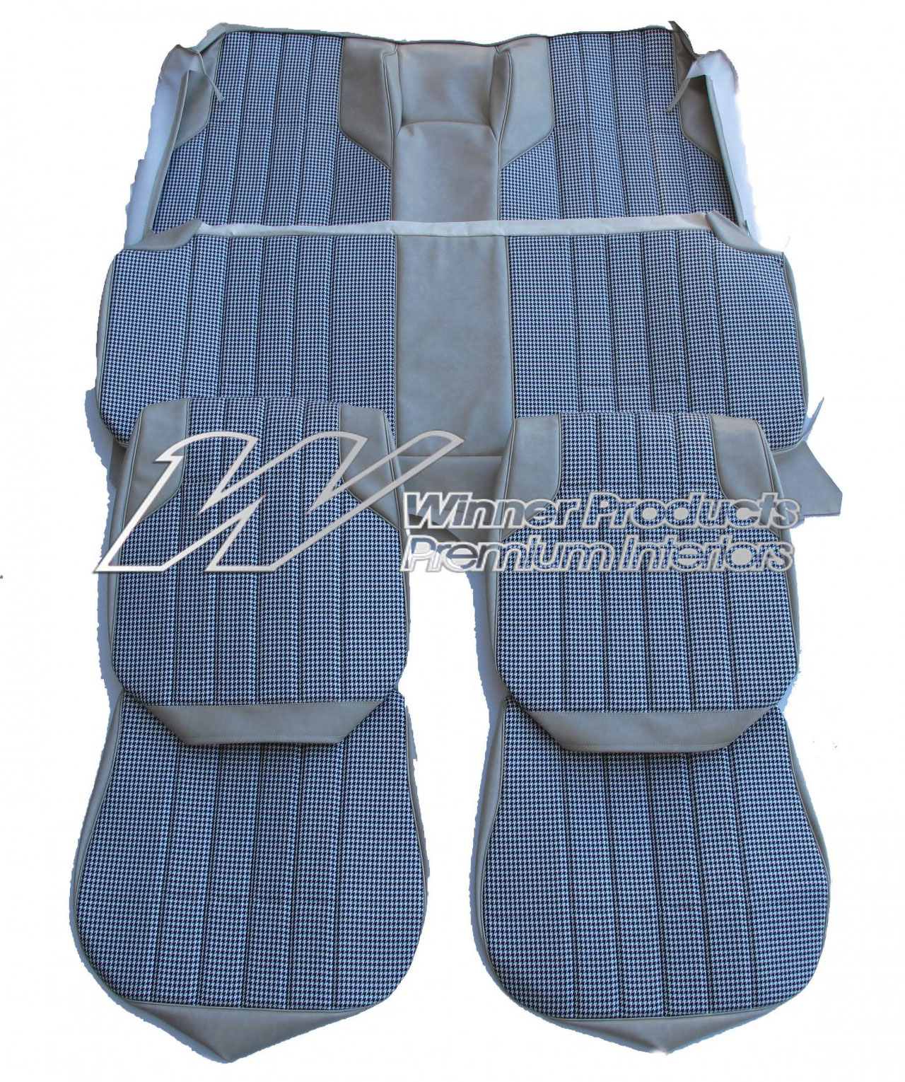 Holden Monaro HT Monaro GTS Coupe 18Y Sandalwood & Black & Houndstooth Seat Covers (Image 2 of 10)