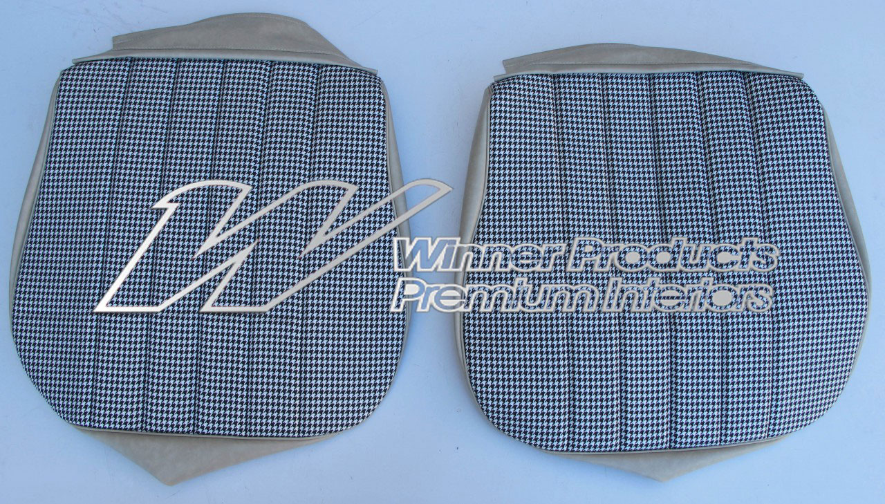 Holden Monaro HT Monaro GTS Coupe 18Y Sandalwood & Black & Houndstooth Seat Covers (Image 3 of 10)